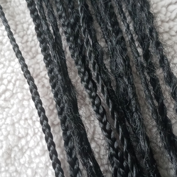 Black braids locs tie on extensions - Picture 1 of 7